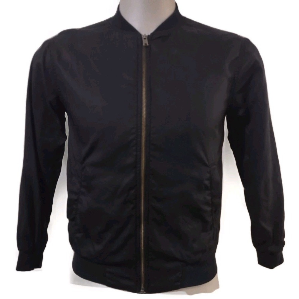 Community Bomber Jacket XXS Women Streetwear Normcore Black Zip Up Aritzia Core